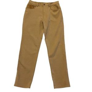 Lauren Ralph Lauren Tan High Rise Slim Leg Pants